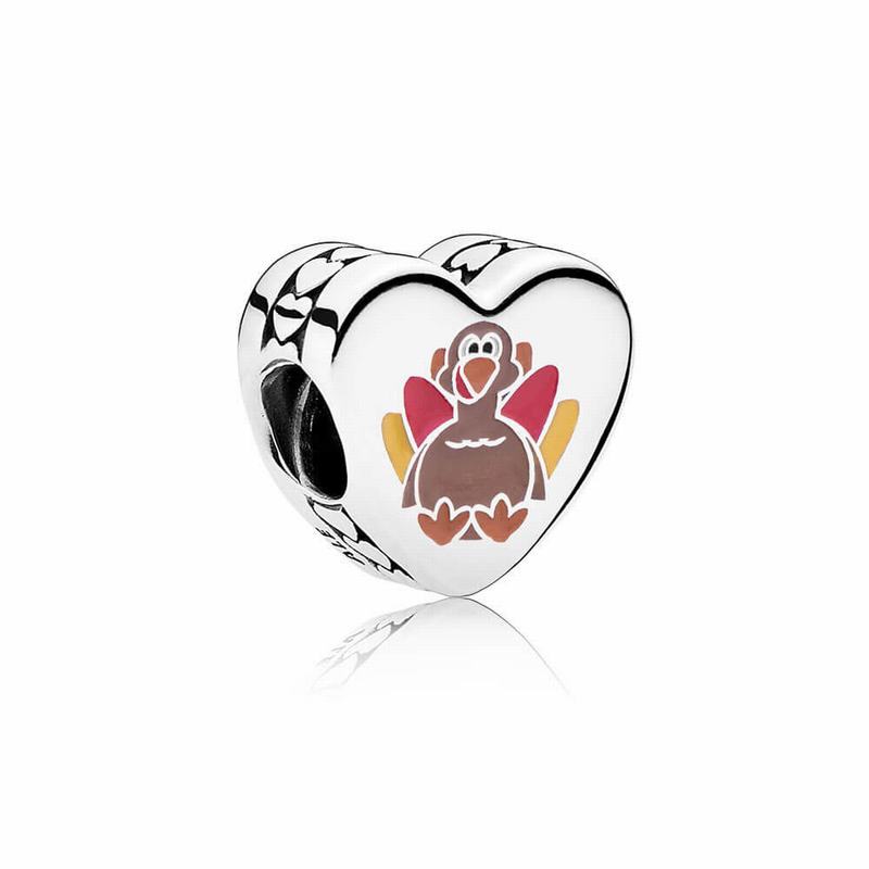 Pandora Thankful For You Charm - Sterling Silver/Enamel/Red - Canada | IQ5565HY